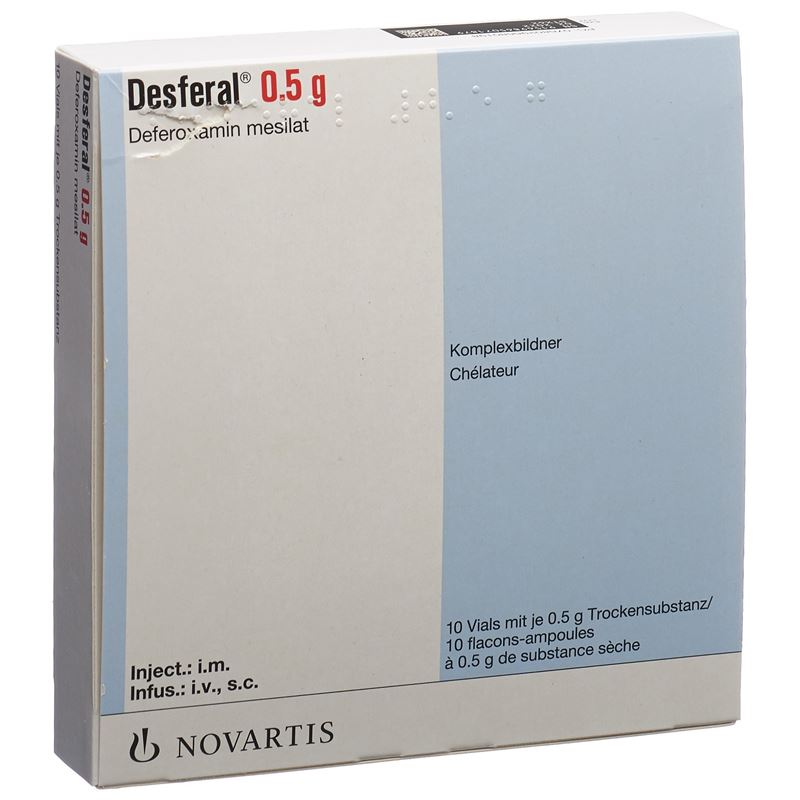 DESFERAL Trockensub 500 mg Durchstf 10 Stk